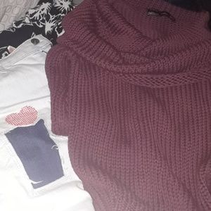 Zara cable knit sweater.